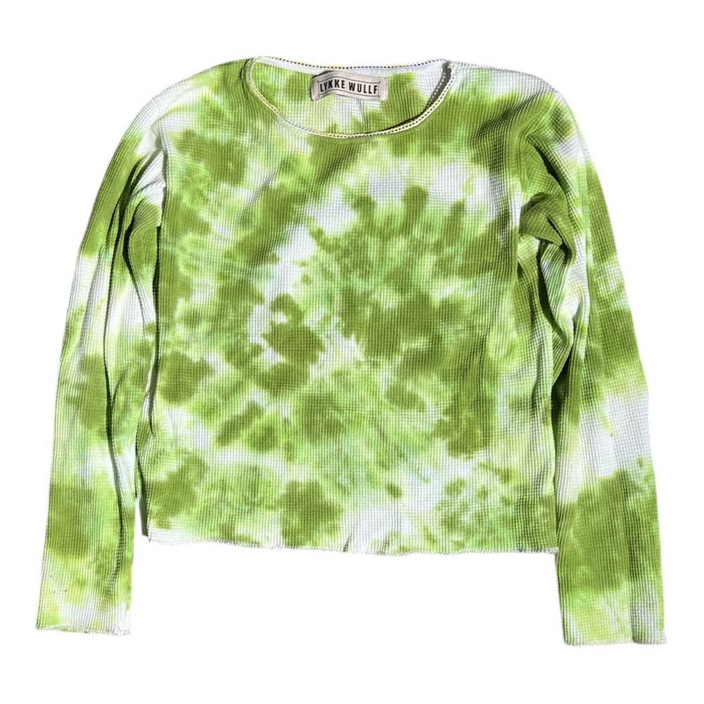 Lykke Wullf Madison Green Tie Dye Long Sleeve Shirt